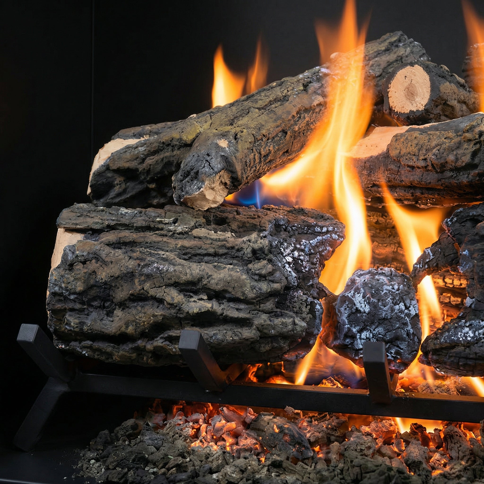 24" Blazed Oak Gas Log Set | Formation Creation