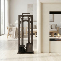 Fireplace Tool Set by Design Specialties Madrid – 3/16” Laser-Cut Steel, 21 Finish Colors