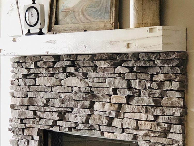 Non-Combustible Concrete Mantel Shelves by LeeT Milstone12 Finishes Available