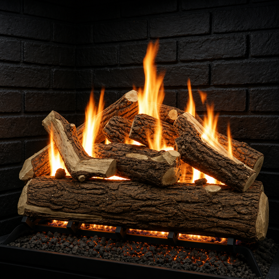 Country Oak Gas Log Set