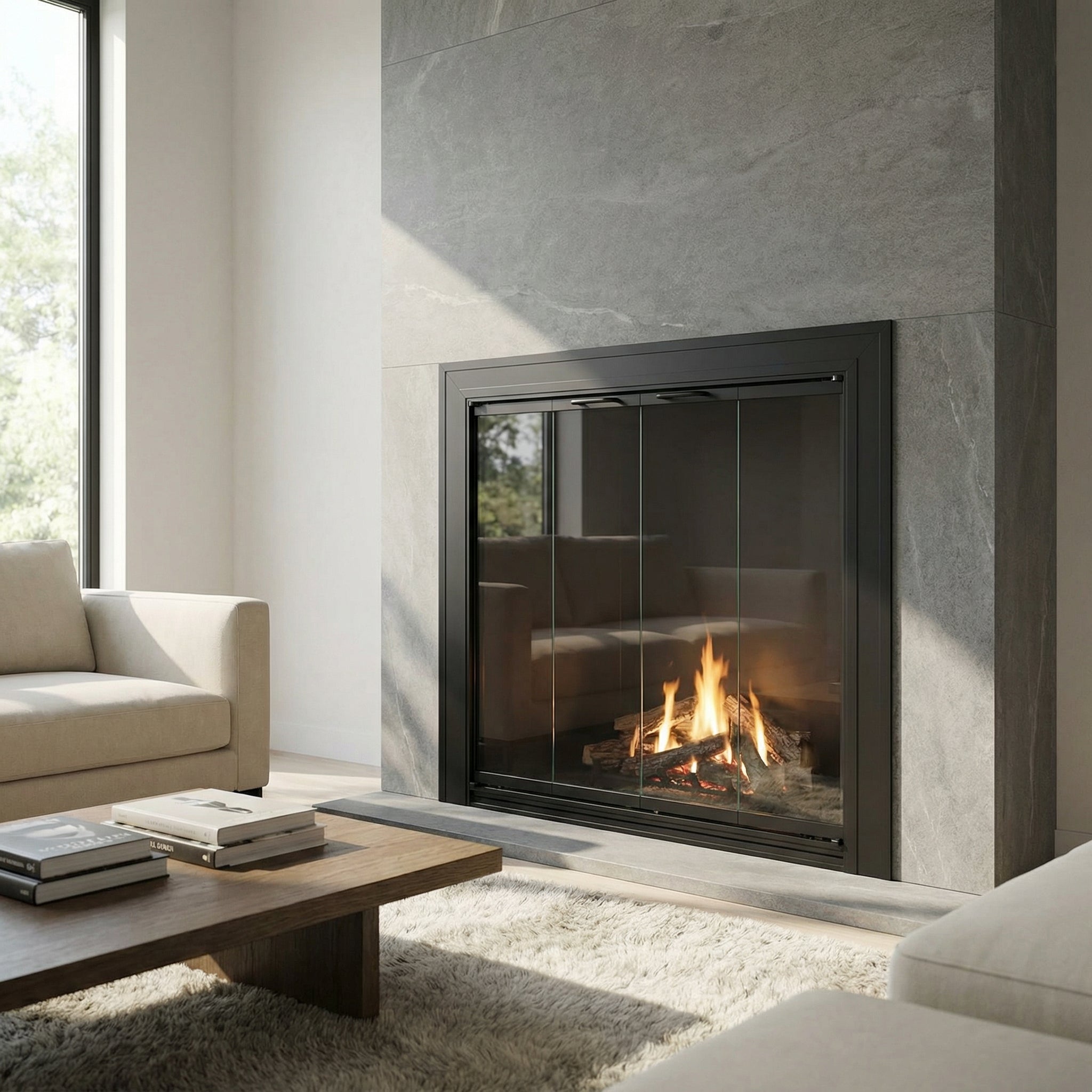 Savannah - Masonry & Prefab Fireplace Glass Doors