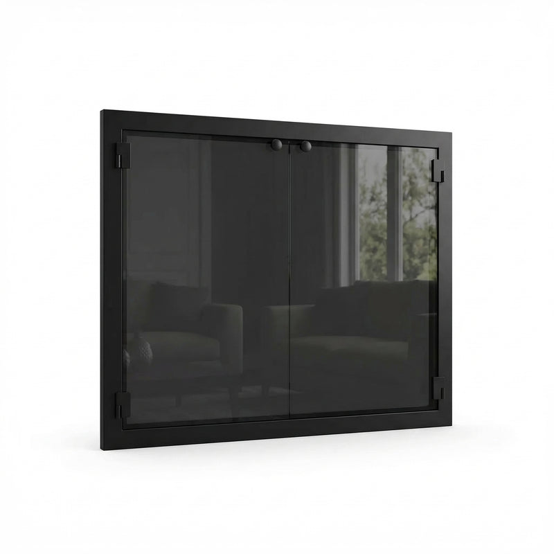 All Glass - Steel Fireplace Glass Doors | Masonry & Prefab | Custom
