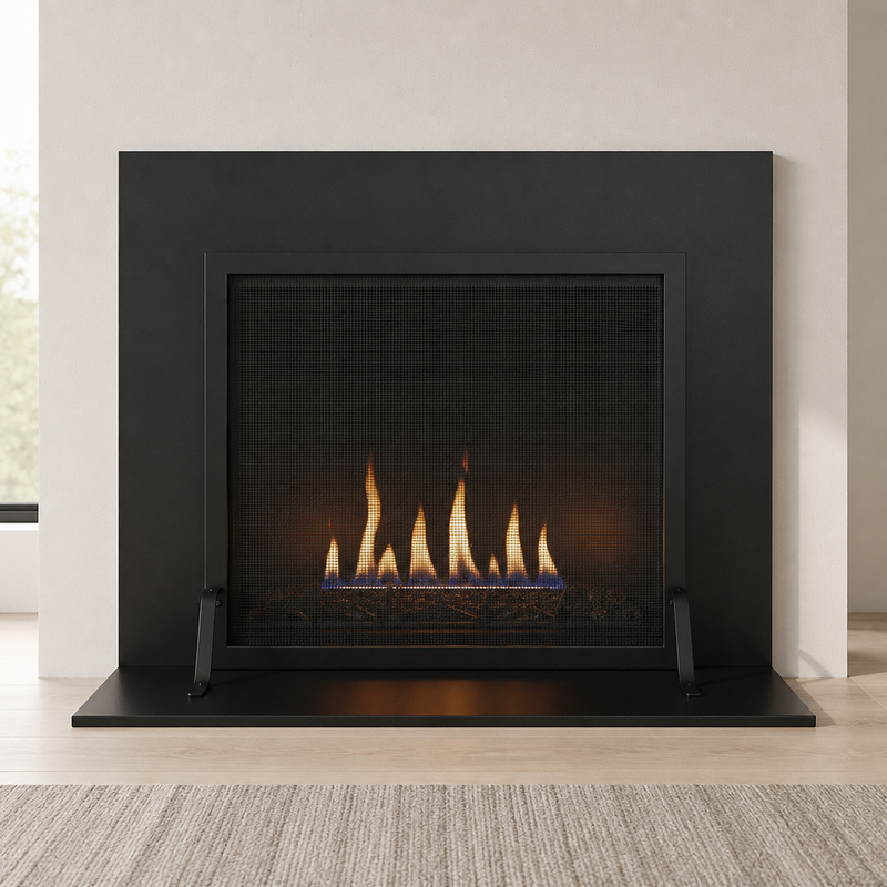 Custom Made Fireplace Screen | Carolina Free Standing Screen