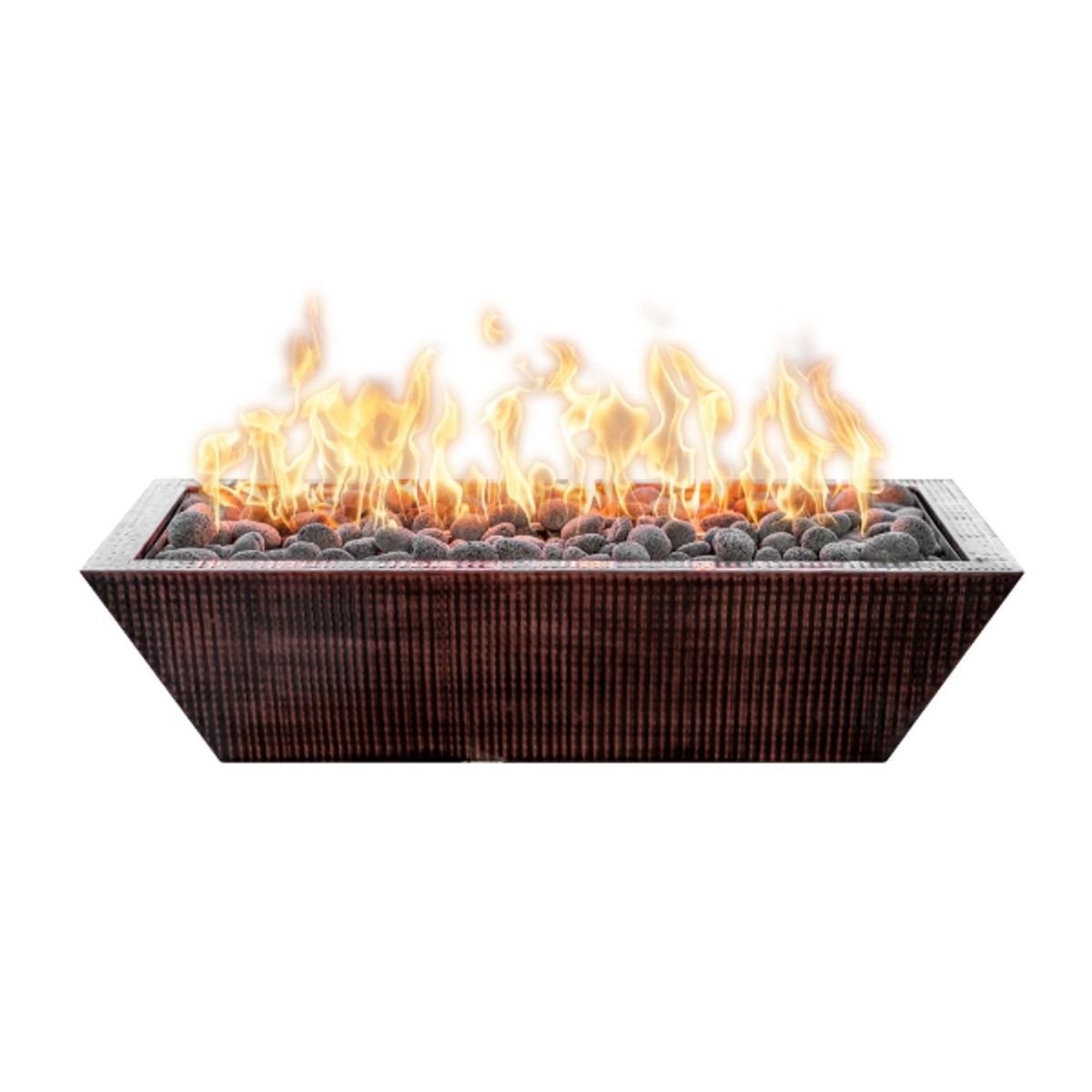 Maya Linear Copper Fire Bowl - ExceptionalFire