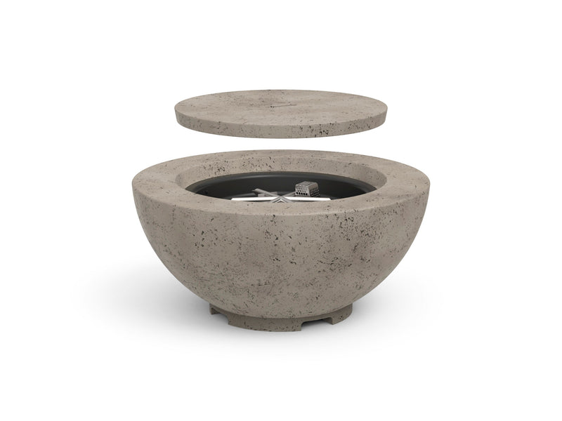 American Fyre Designs 32 Inch Chat Fire Bowl in Light Basalt