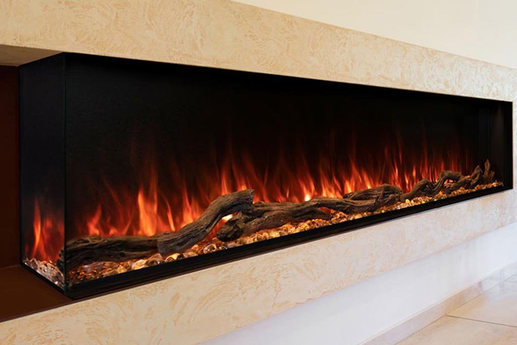 Modern Flames Landscape Pro Multi 80-Inch Three-Sided Electric Fireplace - Model LPM-8016-WMC - ExceptionalFire