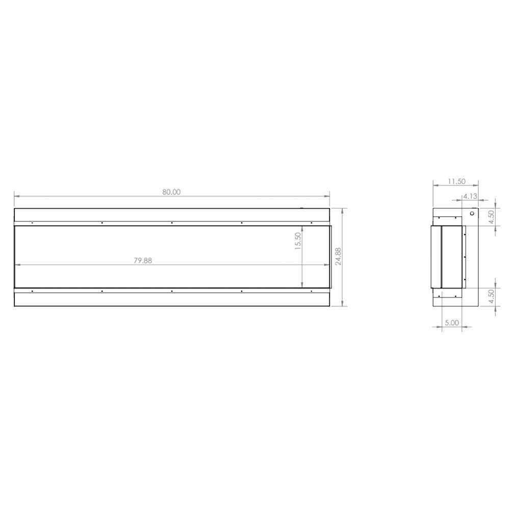 Modern Flames Landscape Pro Multi 80-Inch Three-Sided Electric Fireplace - Model LPM-8016-WMC - ExceptionalFire