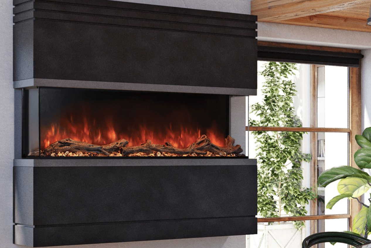 Modern Flames Landscape Pro Multi 96-inch 3-Sided / 2-Sided Built In Electric Fireplace - Model LPM-9616 - ExceptionalFire