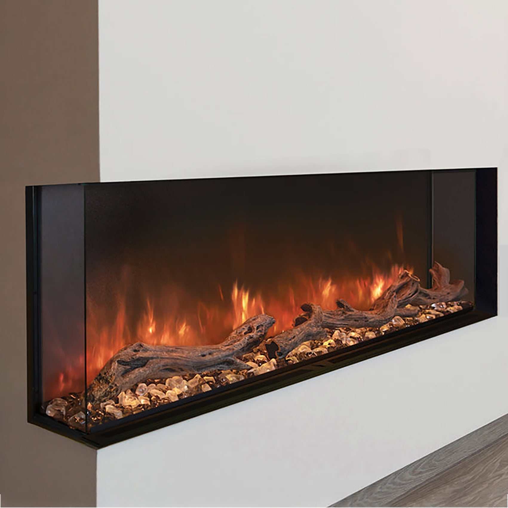 Modern Flames Landscape Pro Multi 96-inch 3-Sided / 2-Sided Built In Electric Fireplace - Model LPM-9616 - ExceptionalFire