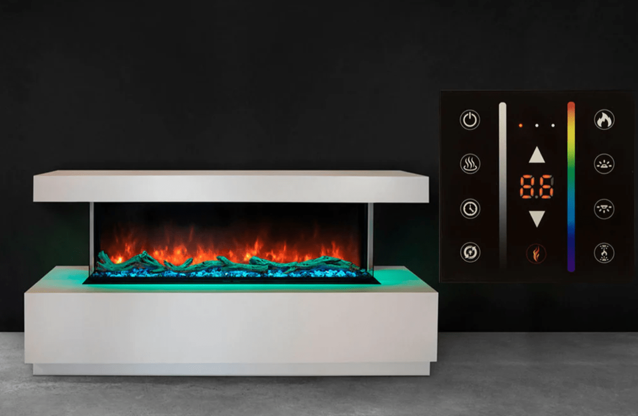 Modern Flames Landscape Pro Multi 96-inch 3-Sided / 2-Sided Built In Electric Fireplace - Model LPM-9616 - ExceptionalFire