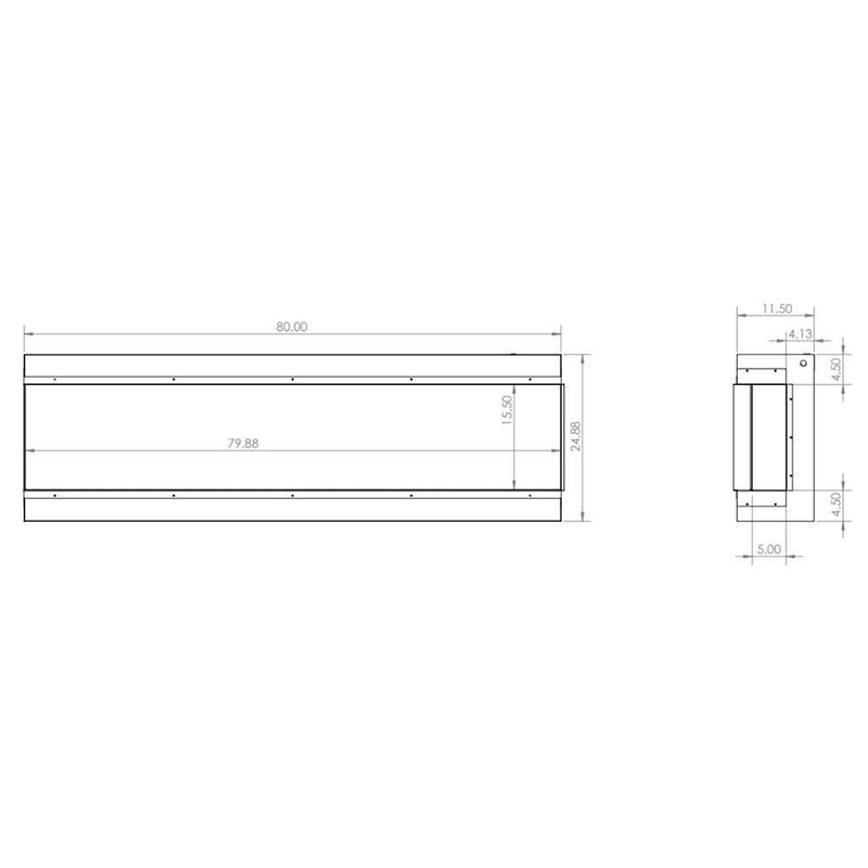 Modern Flames Landscape Pro Multi 96-inch 3-Sided / 2-Sided Built In Electric Fireplace - Model LPM-9616 - ExceptionalFire