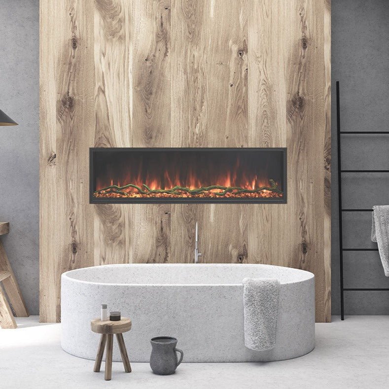Modern Flames Landscape Pro Slim 44-Inch Built In Wall Mount Electric Fireplace