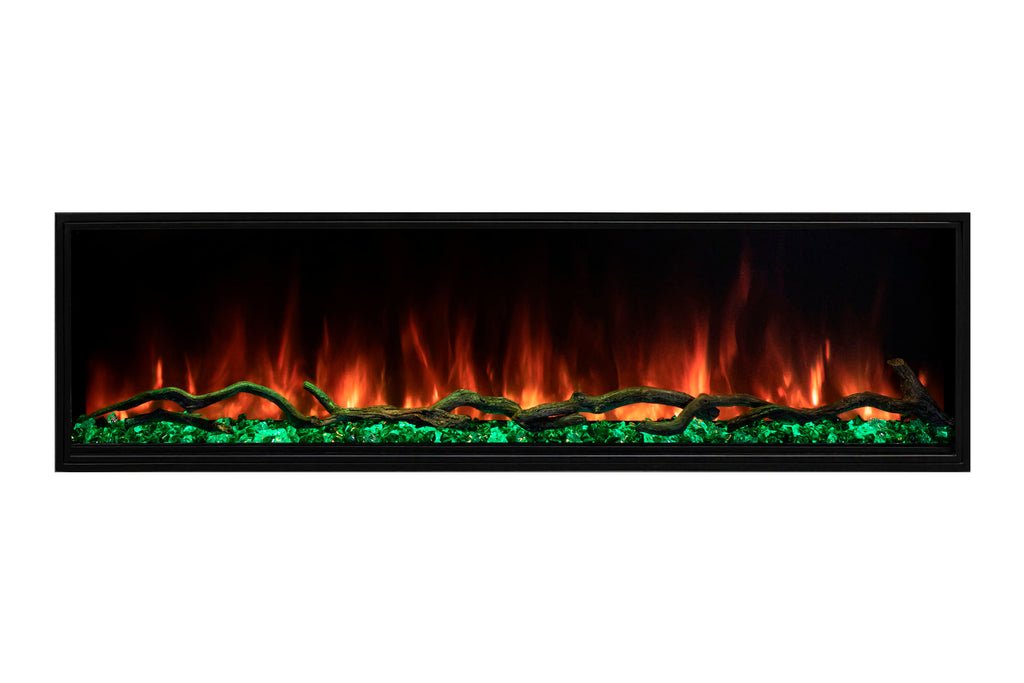 Modern Flames Landscape Pro Slim 56-Inch Built In Wall Mount Electric Fireplace - Model LPS-5614 - ExceptionalFire