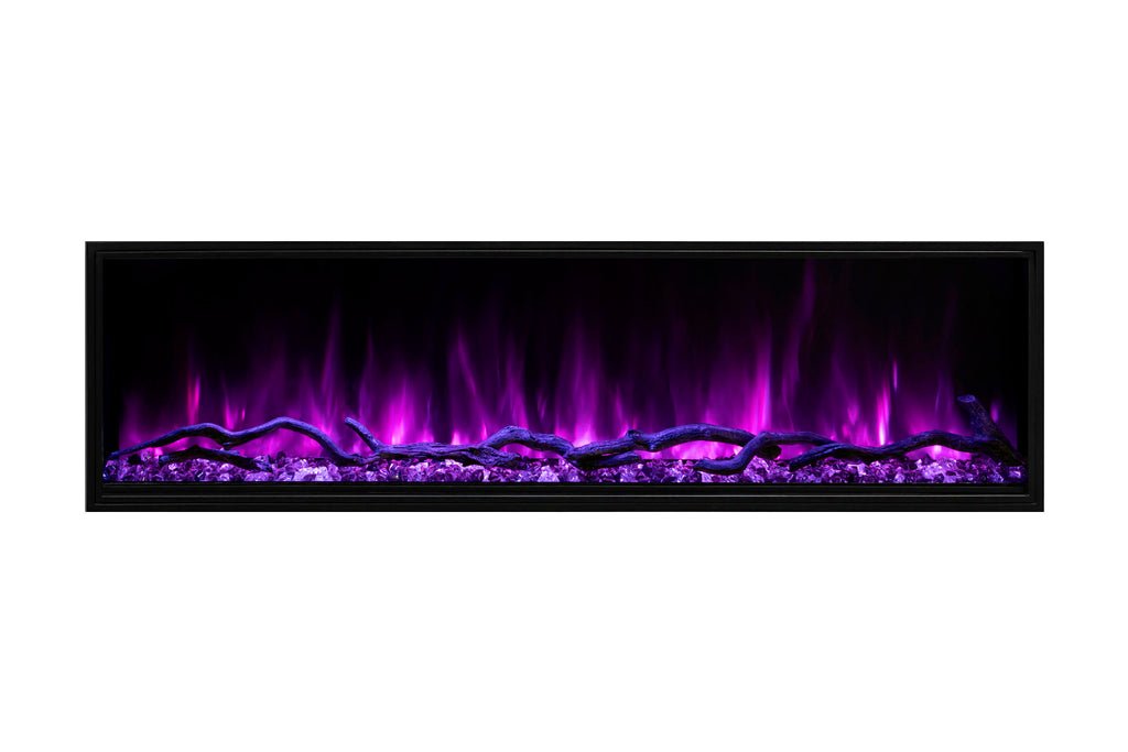 Modern Flames Landscape Pro Slim 56-Inch Built In Wall Mount Electric Fireplace - Model LPS-5614 - ExceptionalFire