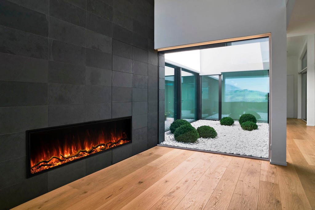 Modern Flames Landscape Pro Slim 80-Inch Built In Wall Mount Electric Fireplace - Model LPS-8014 - ExceptionalFire