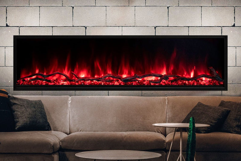 Modern Flames Landscape Pro Slim 80-Inch Built In Wall Mount Electric Fireplace - Model LPS-8014 - ExceptionalFire