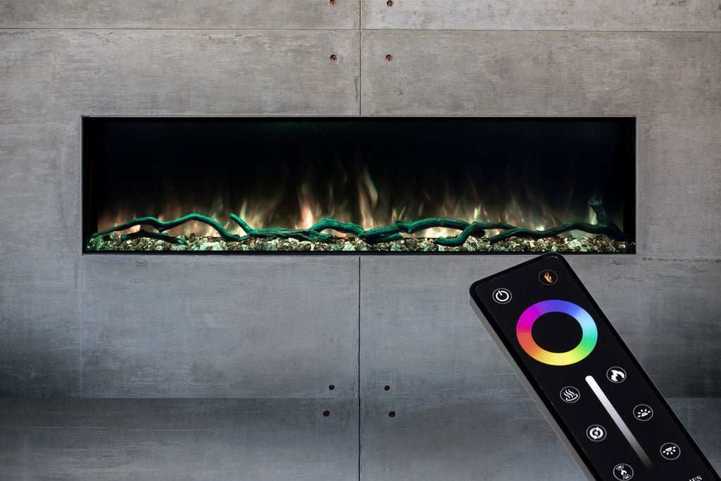 Modern Flames Landscape Pro Slim 80-Inch Built In Wall Mount Electric Fireplace - Model LPS-8014 - ExceptionalFire