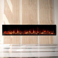Modern Flames Landscape Pro Slim 96-Inch Built In Wall Mount Electric Fireplace - Model LPS-9614 - ExceptionalFire