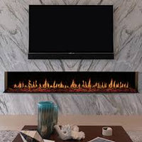 Modern Flames Orion Multi 120-inch three-sided built-in electric fireplace with HELIOVISION flame technology and smartphone control