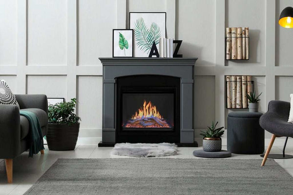 Modern Flames Orion Traditional 54" Heliovision Virtual Electric Firebox with multi-dimensional flame technology and smart home integration