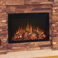 Modern Flames RS-2621 RedStone 26 inch built-in electric fireplace with Hybrid-FX flame technology and customizable RGB lighting