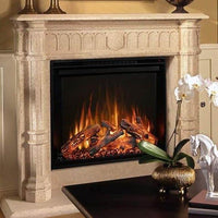 Modern Flames RS-3626 RedStone 36-inch electric fireplace insert with Hybrid-FX flame technology and integrated heater