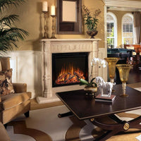 Modern Flames RS-3626 36-inch built-in electric fireplace with Hybrid-FX flame technology and remote control