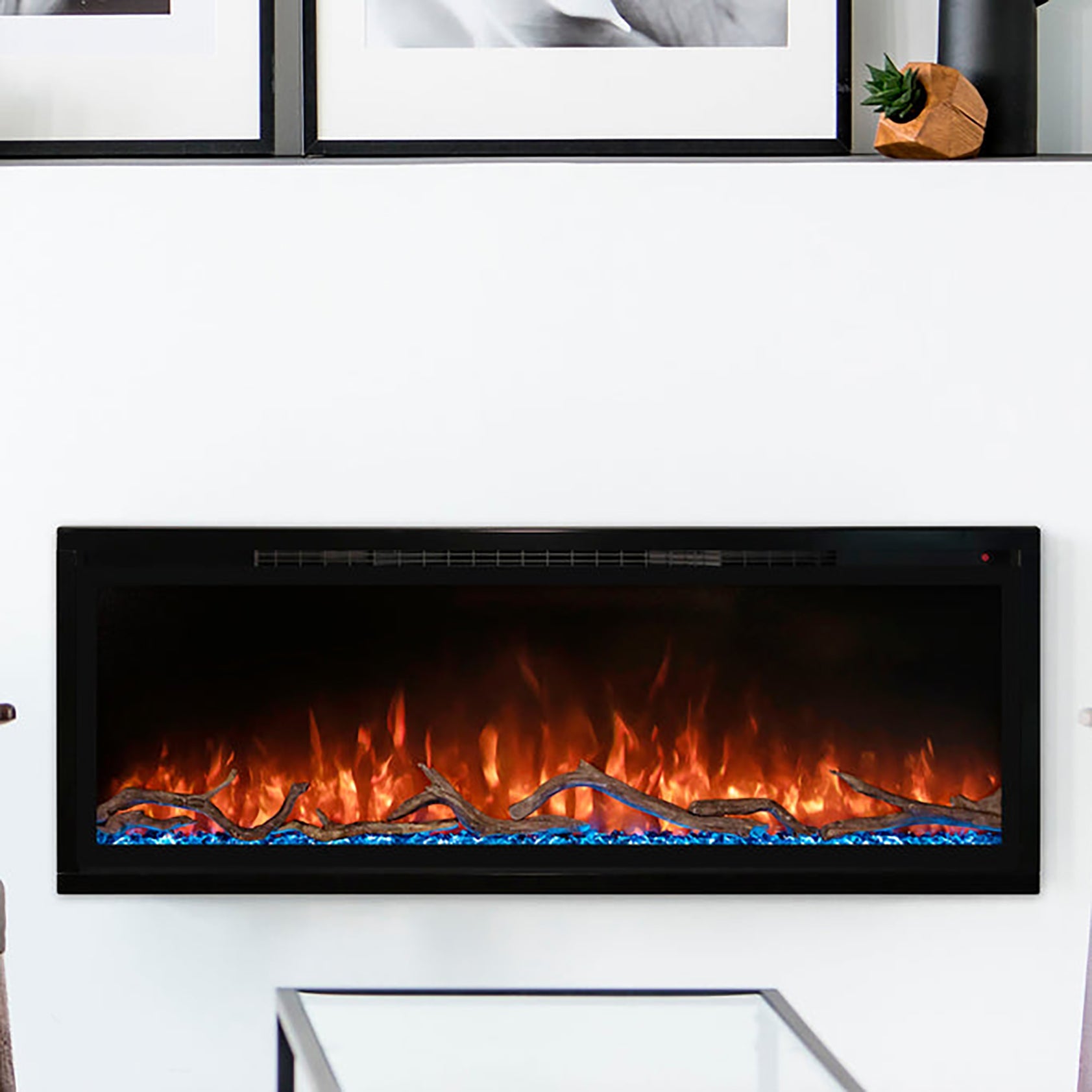 Modern Flames Spectrum Slimline 74-Inch Electric Fireplace - Model SPS-74B - ExceptionalFire