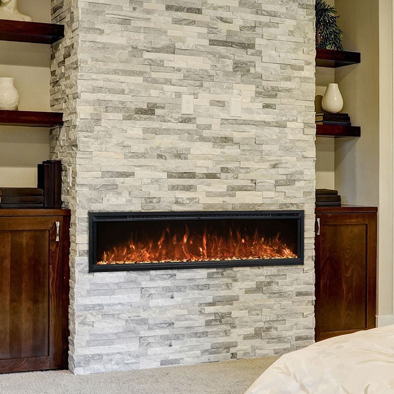 Modern Flames Spectrum Slimline 74-Inch Electric Fireplace - Model SPS-74B - ExceptionalFire