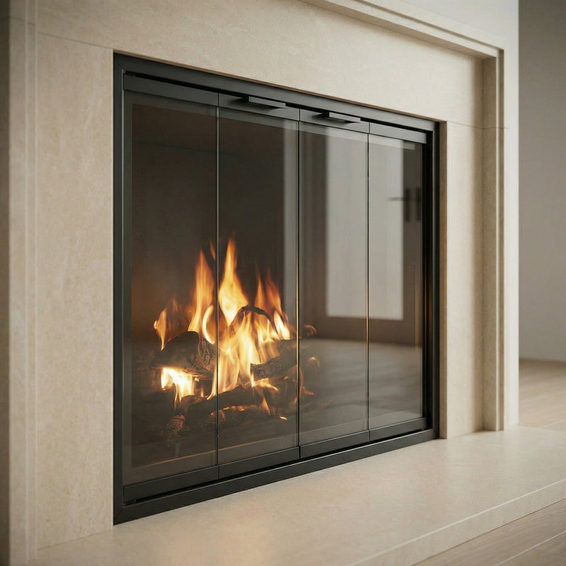 Seaside Standard Glass Doors | Prefab Fireplaces by Stoll | Custom