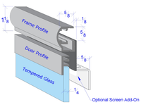 Monterey - Standard Glass Doors Designed for All Prefabricated Fireplaces by Stoll Industries - ExceptionalFire