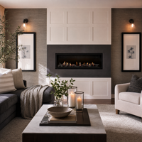 Montigo Delray 48" Direct Vent Linear Gas Fireplace - Model Delray 48 — lifestyle