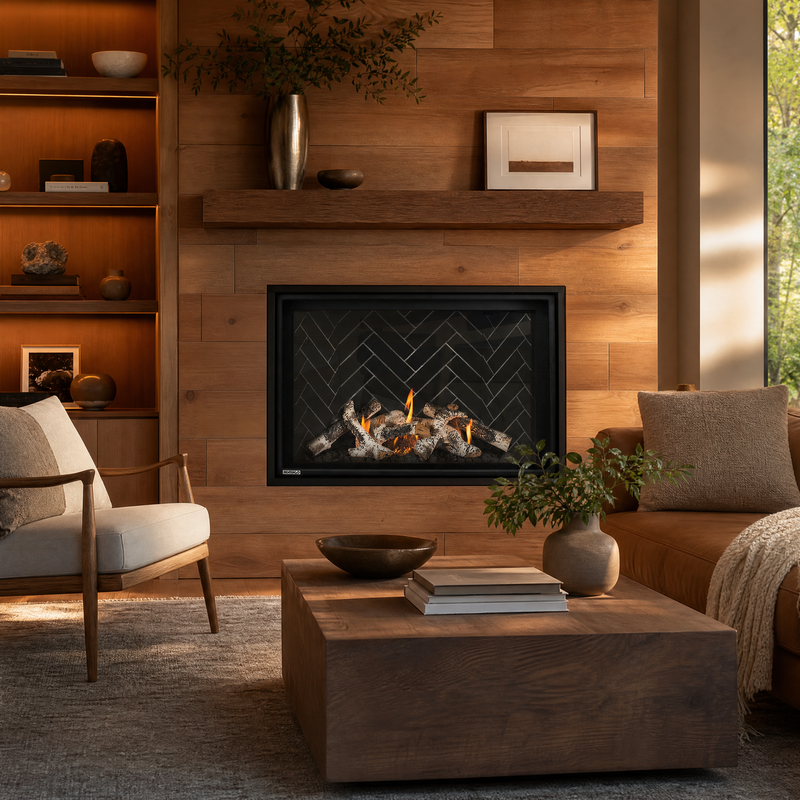Montigo Delray Square 38" Direct Vent Gas Fireplace - Model Delray Square 38 — lifestyle