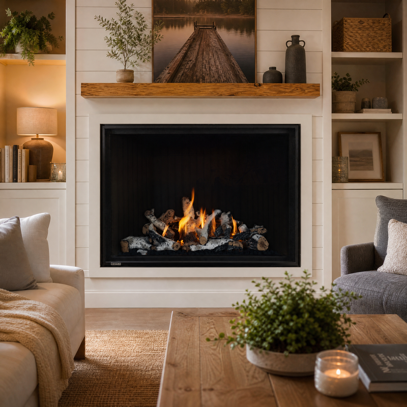 Montigo Delray Square 46" Direct Vent Gas Fireplace - Model Delray Square 46 — lifestyle