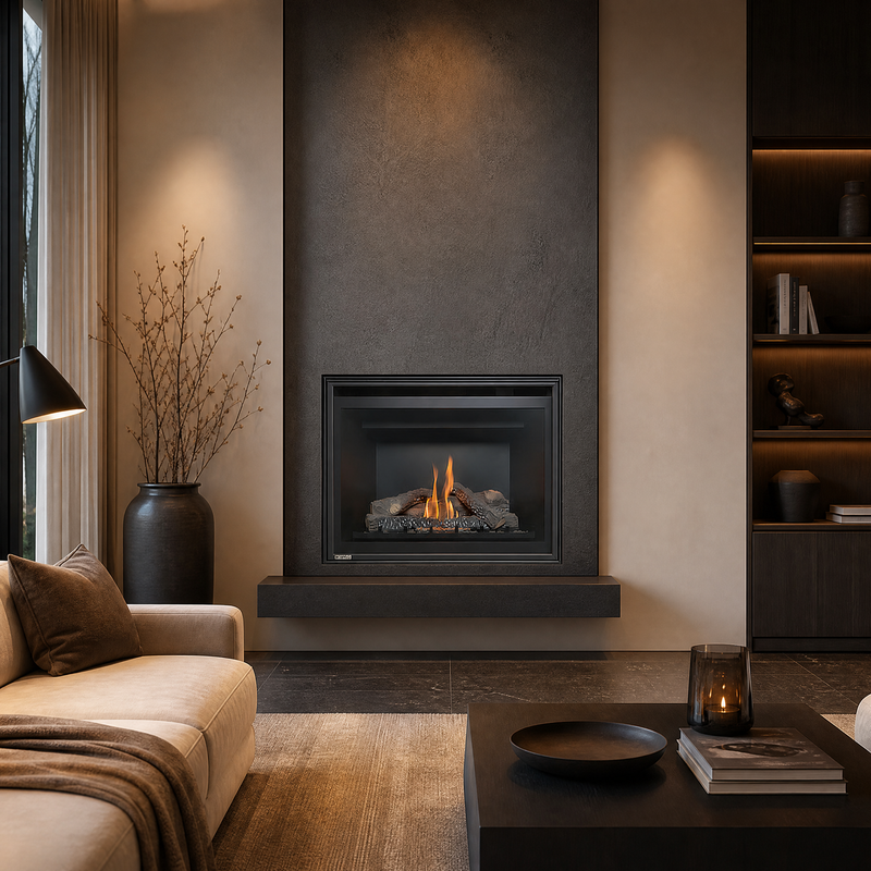 Montigo Divine 34" Direct Vent Gas Fireplace - Model H34DF — lifestyle