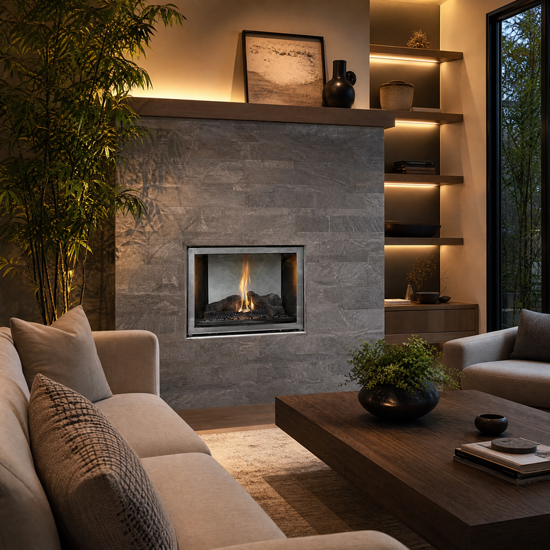 Montigo Divine 34" Outdoor Vent-Free Gas Fireplace - Model H34VFO — lifestyle
