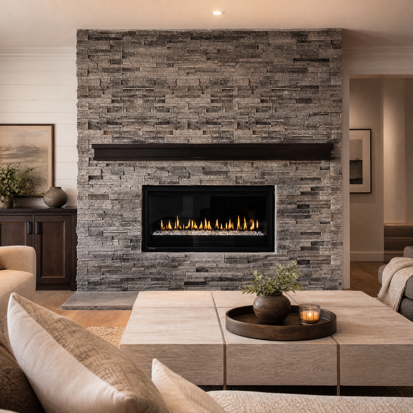 Montigo Phenom 38" Direct Vent Gas Fireplace - Model PL38DF — lifestyle