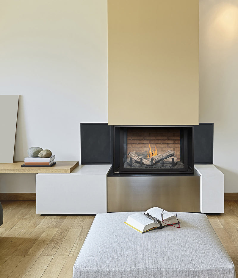 Montigo Divine Bay 38" 3-Sided Direct Vent Gas Fireplace - Model H38DFPRC