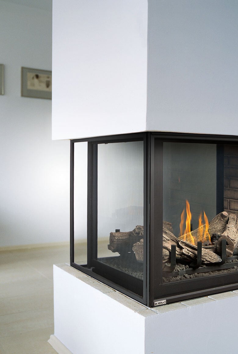 Montigo Divine Pier 38" Peninsula Direct Vent Gas Fireplace - Model H38DFPFC