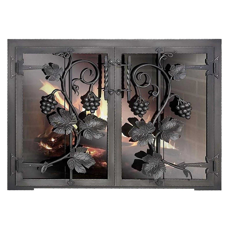 Napa Valley masonry and zero clearance fireplace glass doors with custom frames and 5-year warranty