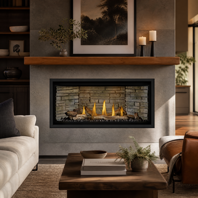 Napoleon Ascent Linear Premium X 42" Direct Vent Gas Fireplace - Model BLX42NTE — lifestyle