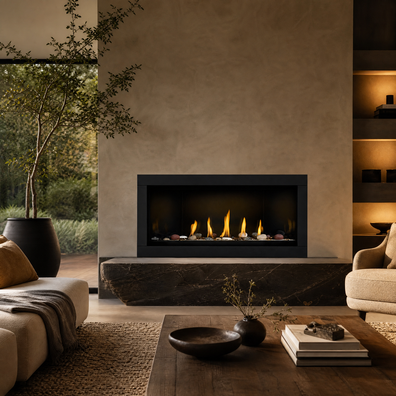 Napoleon Ascent Linear Premium X 46" Direct Vent Gas Fireplace - Model BLX46NTE — lifestyle