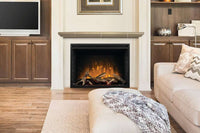 Napoleon Element™ 42 built-in electric fireplace with adjustable LED flames and remote control