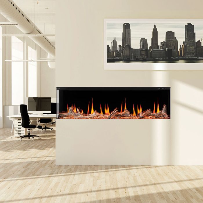 Napoleon Luminex Series Remarkable Built-In LCD Electric Fireplace - Model NEFL65LCD-3SV - ExceptionalFire