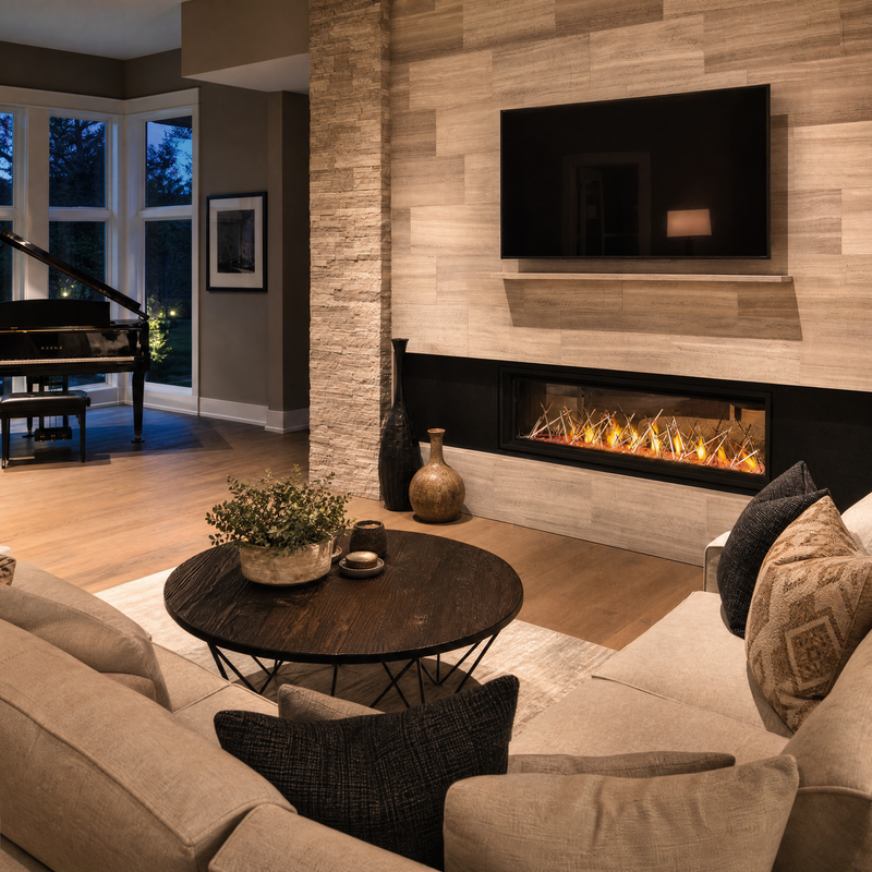 Napoleon Luxuria 62" Direct Vent Gas Fireplace - Model LVX62NX-1 — lifestyle