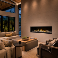 Napoleon Luxuria 74" Direct Vent Gas Fireplace - Model LVX74NX-1 — lifestyle