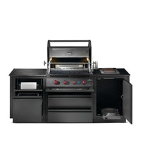 Napoleon OASIS 300 Outdoor Kitchen Bundle with Built-In 700 Series 32" Grill & Infrared Rear Burner - Matte Black