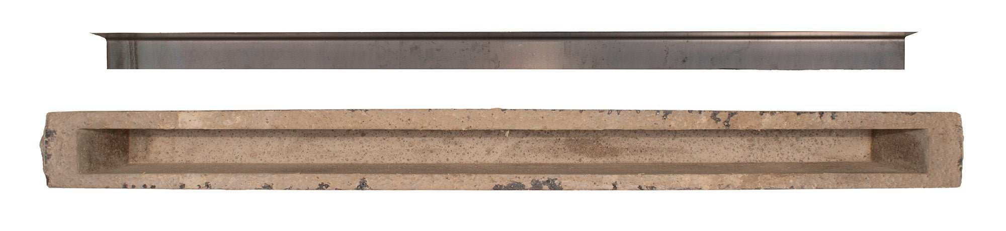 Natural Cut Stone Non-Combustible Mantel Shelf DUSK Finish - ExceptionalFire