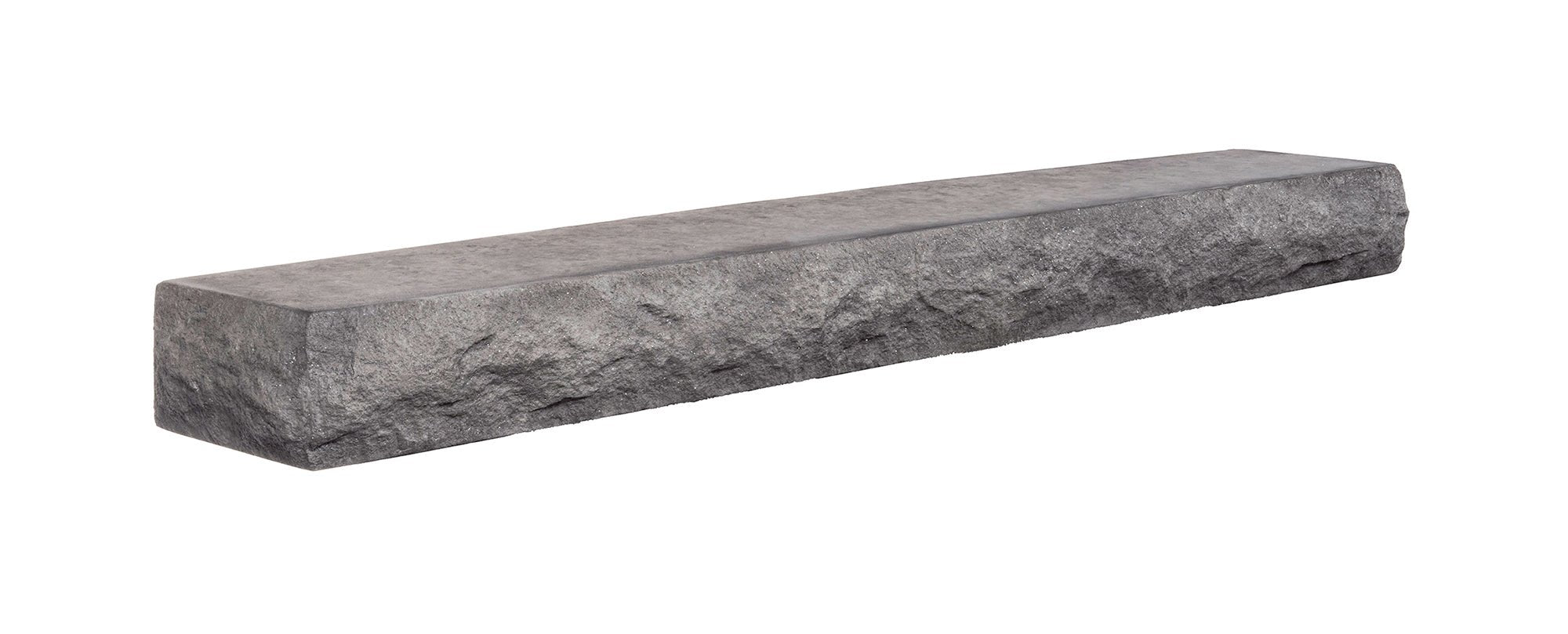 Natural Cut Stone Non-Combustible Mantel Shelf Greystone finish - ExceptionalFire