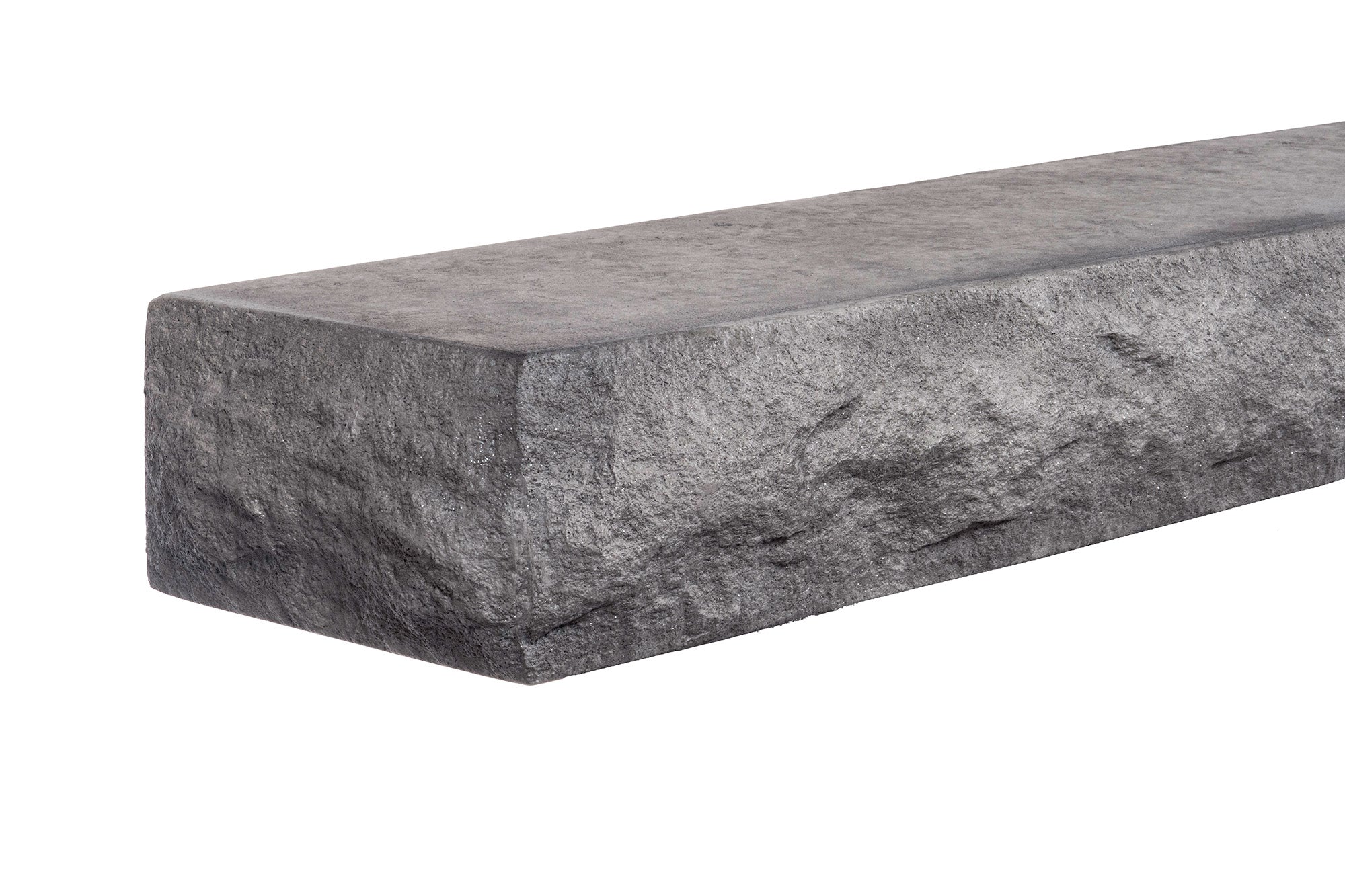 Natural Cut Stone Non-Combustible Mantel Shelf Greystone finish - ExceptionalFire